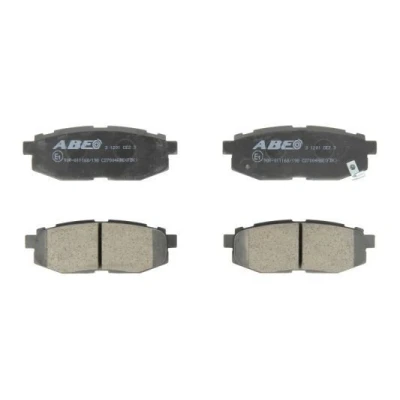Abbildung von ABE C27004ABE Bremsbelagsatz Hinterachse mit akustischer Verschleißwarnung SUBARU: Legacy 5, Forester IV, BRZ Coupe