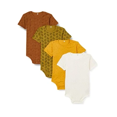 Abbildung von PIPPI Unisex Baby 4er Pack Body SS Kleinkind Unterwäsche Satz, Tinsel, 92