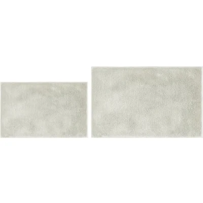 Abbildung von andiamo Badematte rutschfest Florida Badezimmerteppich weich und flauschig Badteppich waschbar Duschvorleger Badvorleger für Badezimmer 2er Set 40 x 60 cm + 50 80 beige