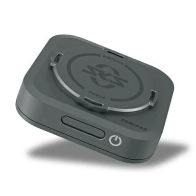Abbildung von SKS GERMANY COM/PAD Schnellladestation mit Energie aus dem E Bike Motor zur Montage am COMPIT System (Direkte Stromversorgung vom Motor, Induktive Ladefunktion, Fast Charging, USB C Anschluss)