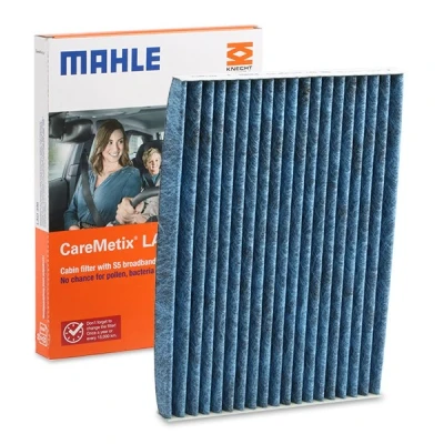 Abbildung von MAHLE ORIGINAL LAO 396 Innenraumfilter Aktivkohlefilter, mit antiallergischer Wirkung, antibakterieller Wirkung 190,0 265 20,0 CareMetix