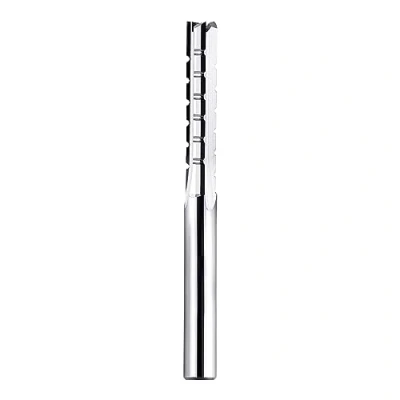 Abbildung von SpeTool 3 Flöten Gerader Hartmetall Fräser mit Wolframkarbidspitze 6 mm Schaftdurchmesser 32 Schnittlänge Schnitzen CNC Trimmschlitz, Spanbrecher, Sperrholz Schaftfräser für die Holzbearbeitung
