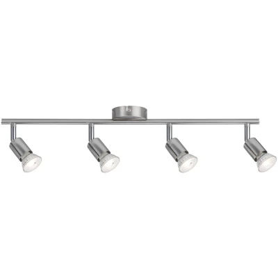 Abbildung von Paulmann 66746 Spotlight Carolina 4 flammig Spot ohne Leuchtmittel Deckenlampe max. 4x10 Watt Nickel matt Metall GU10 Deckenstrahler