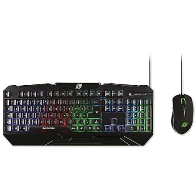 Abbildung von MediaRange Gaming Series Tastatur und optische 6 Tasten Maus Set, QWERTZ, schwarz