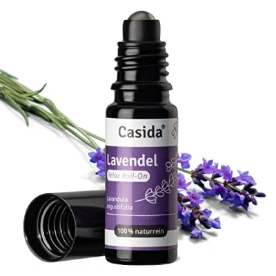 Abbildung von Casida® Lavendel Roll On Relax für eine harmonische, entspannte Atmosphäre Lavendelöl als Duftöl, Ätherisches Öl die Aromapflege unterwegs aus der Apotheke 10 ml (Lavendel)