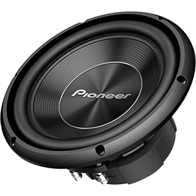 Abbildung von Pioneer TS A250D4 Subwoofer mit Doppelschwingspule für den Gehäuseeinbau (1.300 W), 25 cm/10&quot;, IMPP Membran kraftvollen Klang, Kontinuierliche Ausgangsleistung 400 W, schwarz