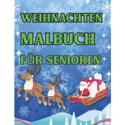 Abbildung von Weihnachten Malbuch für Senioren: einfaches und Senioren Kinder. Perfekt alle Altersgruppen, aber konzipiert.