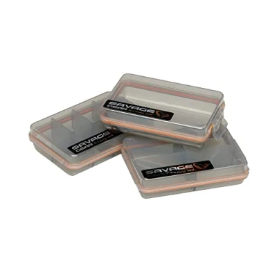 Abbildung von Savage Gear Kleinteileboxen 10,5x6,8x2,6cm Pocket Box Smoke 3 Angelboxen