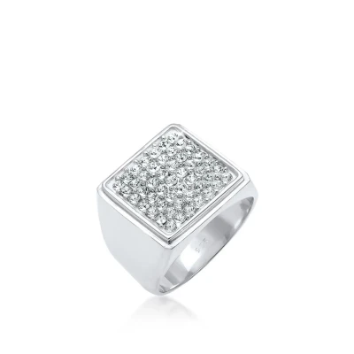 Abbildung von Elli Glass Crystal Ring silvercoloured, Damen, Größe: 54, Silver coloured