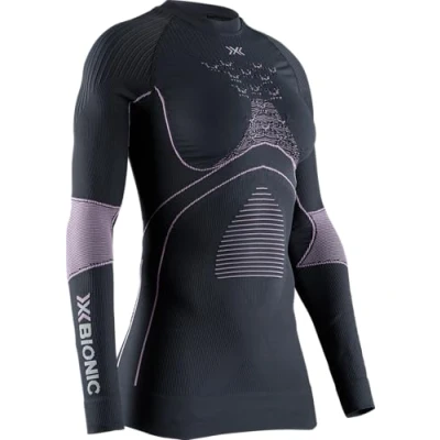 Abbildung von X Bionic Damen Energy Accumulator 4.0 Shirt Round Neck Long Sleeves, Charcoal/Magnolia, XS
