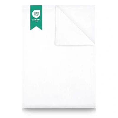 Abbildung von Betttuch/Bettlaken/Haustuch 250x150 cm weiß von Green Mark Textilien® 100% gewebte Baumwolle