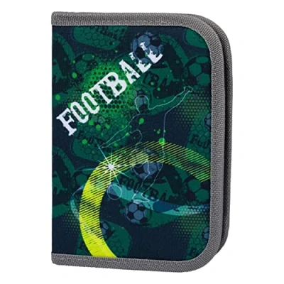 Abbildung von Baagl Federmäppchen für Jungen, Schüleretui, Federtasche, Federmappe Schreibwaren, Etui, Federpenal, Schulmäppchen (Fussball)