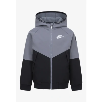 Abbildung von Nike Sportswear Futura Unisex Softshelljacke für Kinder, Größe: 110/116, Smoke grey