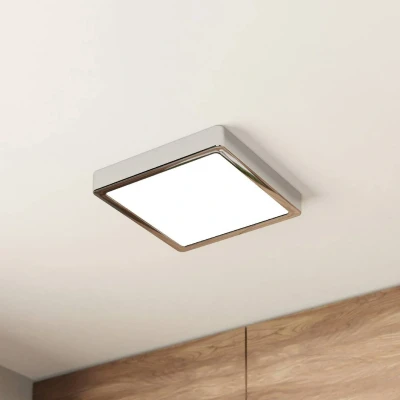 Abbildung von EGLO Deckenleuchte »FUEVA 5«, Leuchtmittel LED Modul fest integriert, in chrom aus Stahl 17W Warmweiß