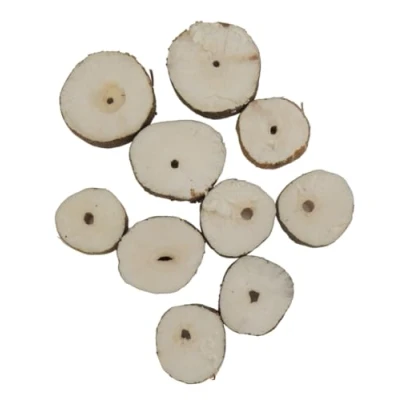 Abbildung von KD89 Holundermark Scheiben, natürlich, für die Reinigung von Uhrenteilen 10 Stück ca. Ø 20 mm, holz