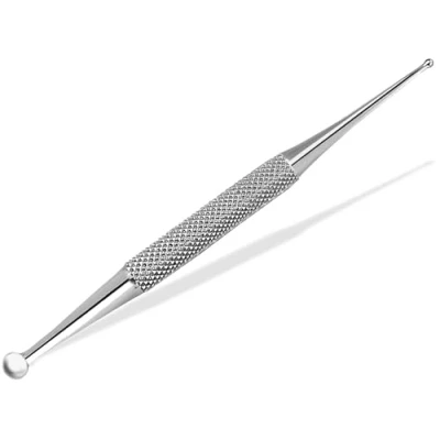 Abbildung von Akupressurstift Meridianstift Edelstahl Kugel Ø 1/4 mm Akupunktur Stift Akupressur Massage (Edelstahl Kurz)