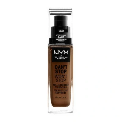 Abbildung von NYX Professional Makeup Can&#039;t Stop Won&#039;t Full Coverage Foundation Cocoa 30 ml