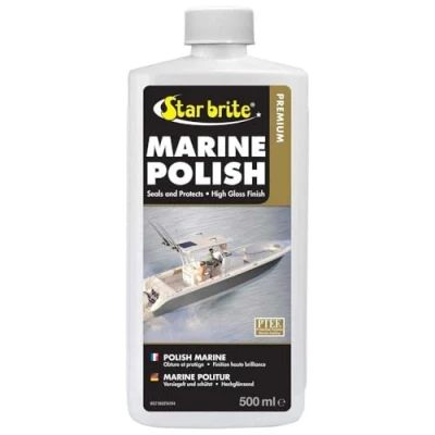 Abbildung von STAR BRITE Premium Marine Polish Maximaler UV Schutz &amp; Hochglanz Finish Inhibitoren stoppen Ausbleichen, Auskreiden und Oxidation Weist Wasser, Flecken andere Ablagerungen ab