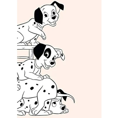 Abbildung von Disney Wandbild von Komar 101 Dalmatiner Playing Kinderzimmer, Babyzimmer, Dekoration, Kunstdruck Größe 50x70cm (Breite x Höhe) ohne Rahmen WB006 50x70