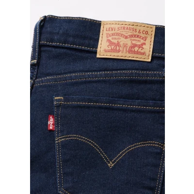 Abbildung von Levi&#039;s 314 Shaping Straight Jeans Leg, Damen, Größe: 27x30, Darkest sky blue