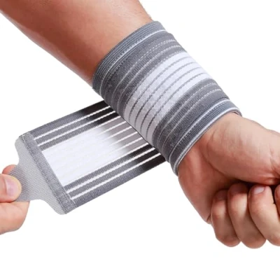 Abbildung von NEOtech Care Handgelenkmanschette Verstellbarer Kompressionsriemen Grau (1 Einheit, Größe L)