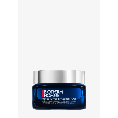 Abbildung von Biotherm Force Supreme Face Reshaper Cream, Straffende Anti Falten Creme für Männer, mit Neo Proxylane und Biotech Plankton, 50ml