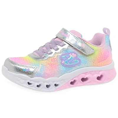 Abbildung von Skechers 302315l Smlt Sneaker, Silberfarbenes Synthetik Mesh, 32 EU