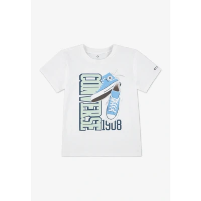 Abbildung von Converse Chuck Taylor Tshirt print für Kinder, Größe: 152/158, White