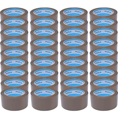 Abbildung von gws 43530 PP Premium Paketklebeband braun 36er Pack, zum Verpacken von Paketen, leise abrollbar, Länge: 66 m Breite: 50 mm Dicke: 65 μm