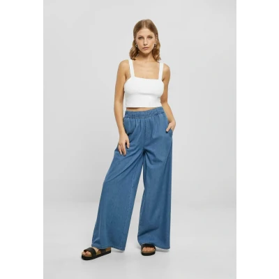 Abbildung von Urban Classics WIDE LEG Jeans Relaxed Fit, Damen, Größe: XS, Skyblue washed