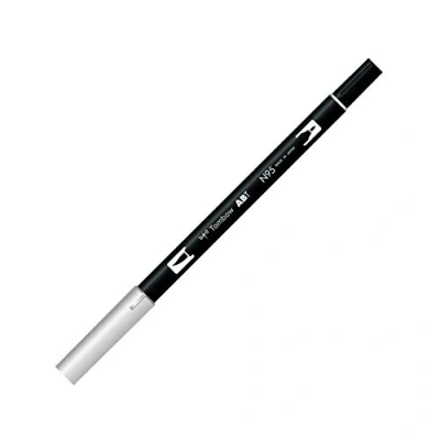 Abbildung von Tombow ABT N95 Fasermaler Dual Brush Pen mit zwei Spitzen, cool grey 1