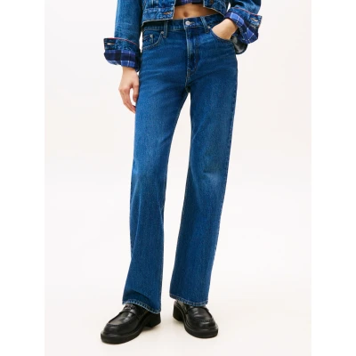 Abbildung von Tommy Jeans CLEO MID Bootcut Bootcut, Damen, Größe: 33x32, Denim dark