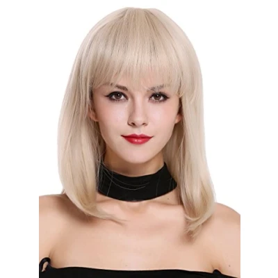Abbildung von WIG ME UP DM 01 85/88 Perücke Damenperücke schulterlang glatt Longbob sexy Pony Blond Hellblond