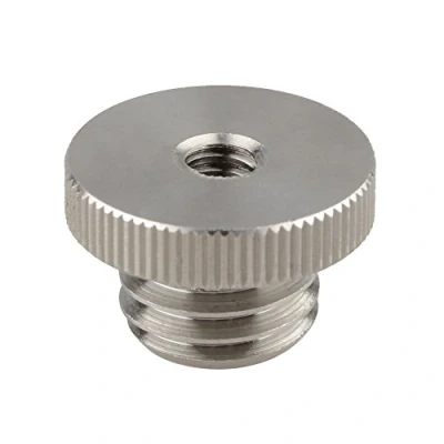 Abbildung von CAMVATE 1/4&quot; 20 bis 5/8&quot; 11 Gewindeschraube Adapter für Stativ Laser Level Bosch Adapter(Edelstahl)