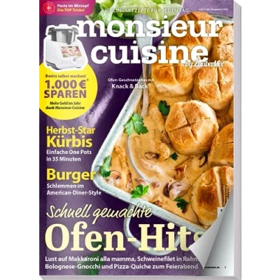 Abbildung von Monsieur Cuisine by ZauberMix 05/23 : Rezepte für Herbst Kürbis Burger Ofen Hits
