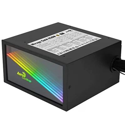 Abbildung von Aerocool MIRAGEGOLD850, PC Netzteil 850W, RGB Infinity Mirror, 80Plus Gold, Japanische Kondensatoren