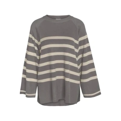 Abbildung von Noisy May Nmfifi Oneck Strickpullover, Damen, Größe: XS, Charcoal gray