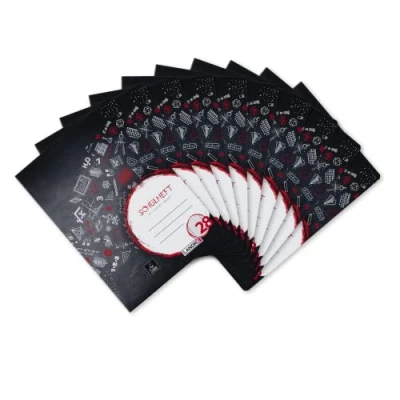 Abbildung von Landré Schulheft A4, 32 Blatt, Lineatur 28, kariert mit Rand, 10 Stück