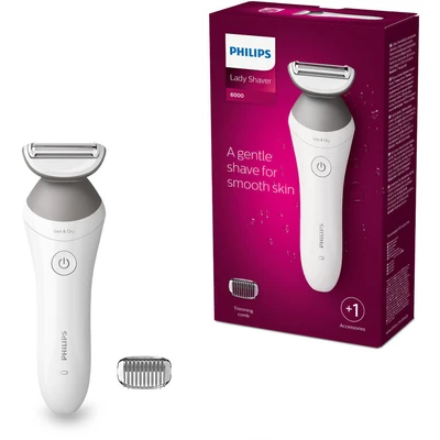 Abbildung von Philips Elektrokörperrasierer »SatinShave Prestige Series 6000 BRL126/00«, 1 St. Aufsätze, nass oder trocken
