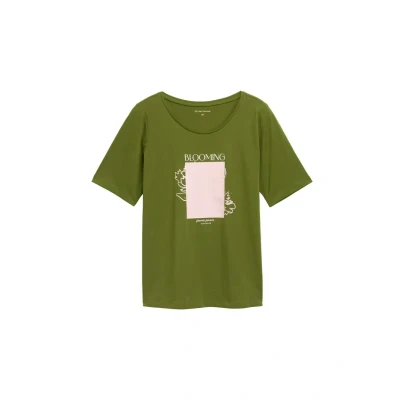 Abbildung von TOM Tailor PLUS SIZE Tshirt print, Damen, Größe: 54, Deep ivy green