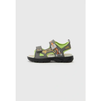 Abbildung von Lurchi KODO Riemensandalette für Kinder, Größe: 27, Grey/green/orange Schuhe