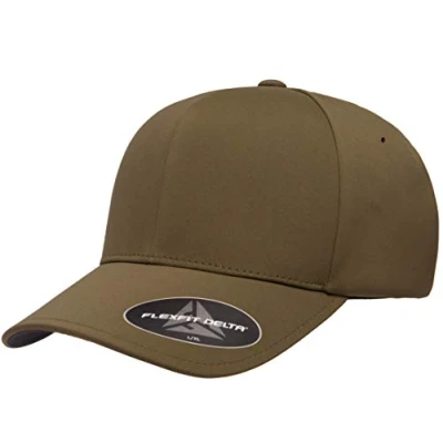 Abbildung von Flexfit Herren Delta Seamless Cap Baseballkappe, Oliv/Blatt für Mich (Leaf It to Me), S/M