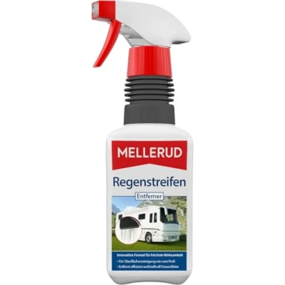 Abbildung von MELLERUD Regenstreifen Entferner 1 x 0,5 l Effizienter Reiniger gegen Fett , Diesel und Ölflecken am Wohnmobil Boot