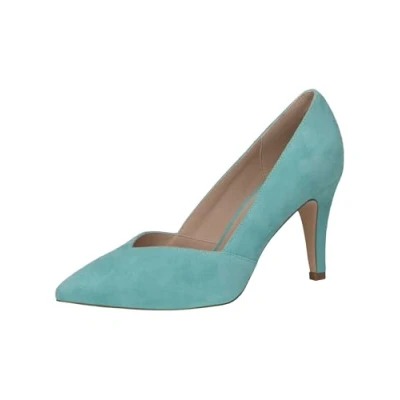 Abbildung von Caprice High Heel Pumps, Damen, Größe: 38.5, Lt blue suede Schuhe