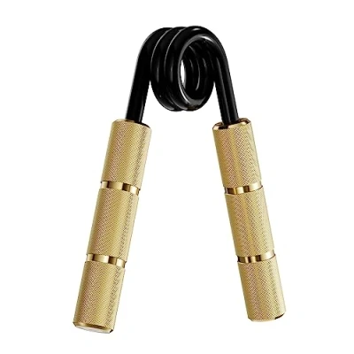Abbildung von RPM Power PowerGripper Metall Handmuskeltrainer (50lbs 400lbs) für das Training von Griffen, Handgelenken und Armen (Gold 350lbs)