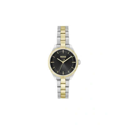 Abbildung von BOSS SAGE Uhr Zweifarbig silber gold silberweiss, Damen, Größe: One Size, silberweiss