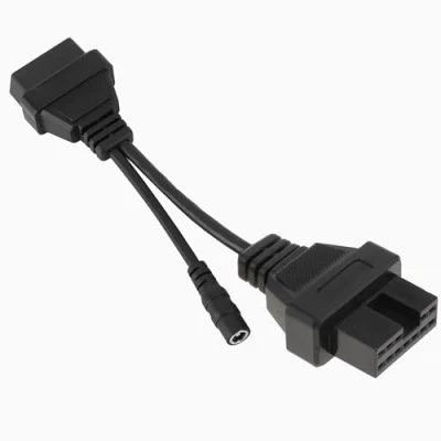 Abbildung von Bolwins L07CS Auto Diagnosekabel OBD zu OBD2 Adapter 12 Pin auf 16 Pin, 20 cm, Kompatibel mit Mitsubishi/Hyuundai, Fehlerdiagnose Kabel für ältere Modelle