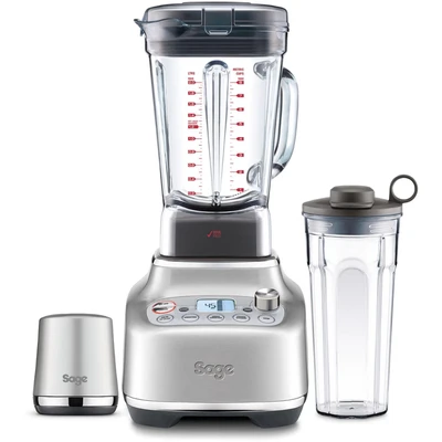 Abbildung von Sage The Super Q Standmixer mit 5 One Touch Programmen und 12 Geschwindigkeitsstufen Gebürsteter Edelstahl