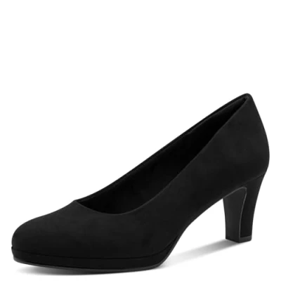 Abbildung von MARCO TOZZI Damen Pumps mit Trichterabsatz Vegan, Schwarz (Schwarz), 37 EU