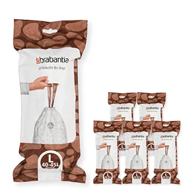 Abbildung von Brabantia Müllbeutel, Weiß, 120 Bags